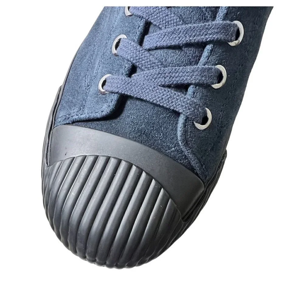 Ted Baker London Mens Navy Blue Suede Lace Up High Top Sneakers Sz 9 New